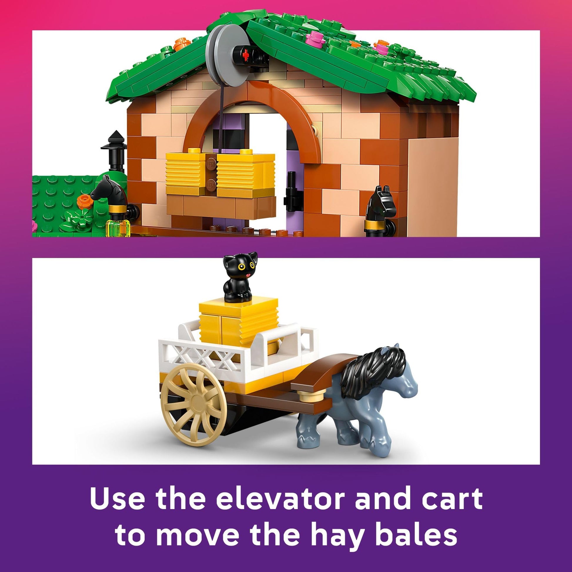 LEGO Friends Pony Ranch & Stable Pretend Play Building Toy - Playset with 3 Horse Toys for Creative Storytelling - Birthday Gift Idea for Girls &