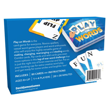 Play On Words Card Game - Extra-Creative Word Making Fun for All Ages - A Parents' Choice Award Winner - Family/Kid-Friendly Word Game