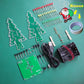 VOGURTIME Christmas Tree Soldering Project DIY 3D Xmas Tree Soldering Kit with LED Flashing Lights 3 Colors
