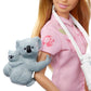 Barbie Careers Doll & Accessories, Zoologist Wearing Removable Outfit with Hat, Clipboard & Koala Figure That Can Hold Doll's Arm