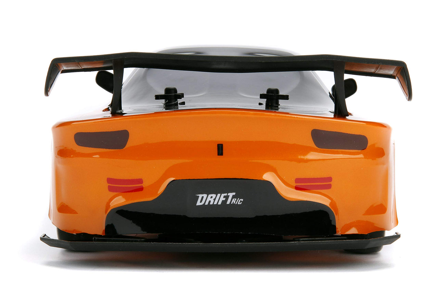 Jada Toys Fast & Furious Han’s Mazda RX-7 Drift RC Car, 1: 10 Scale 2.4Ghz Remote Control Orange & Black, Ready to Run, USB Charging (Standard)
