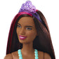 Barbie Dreamtopia Royal Fashion Doll & Accessory, Brunette with Pink Hairstreak Wearing Removable Blue Skirt & Headband