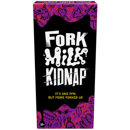 Hasbro Gaming Fork Milk Kidnap Game for Adults Only, an Adult Party Game of Questionable Choices, Ages 17+, for 3 to 10 Players, Hilarious NSFW Card