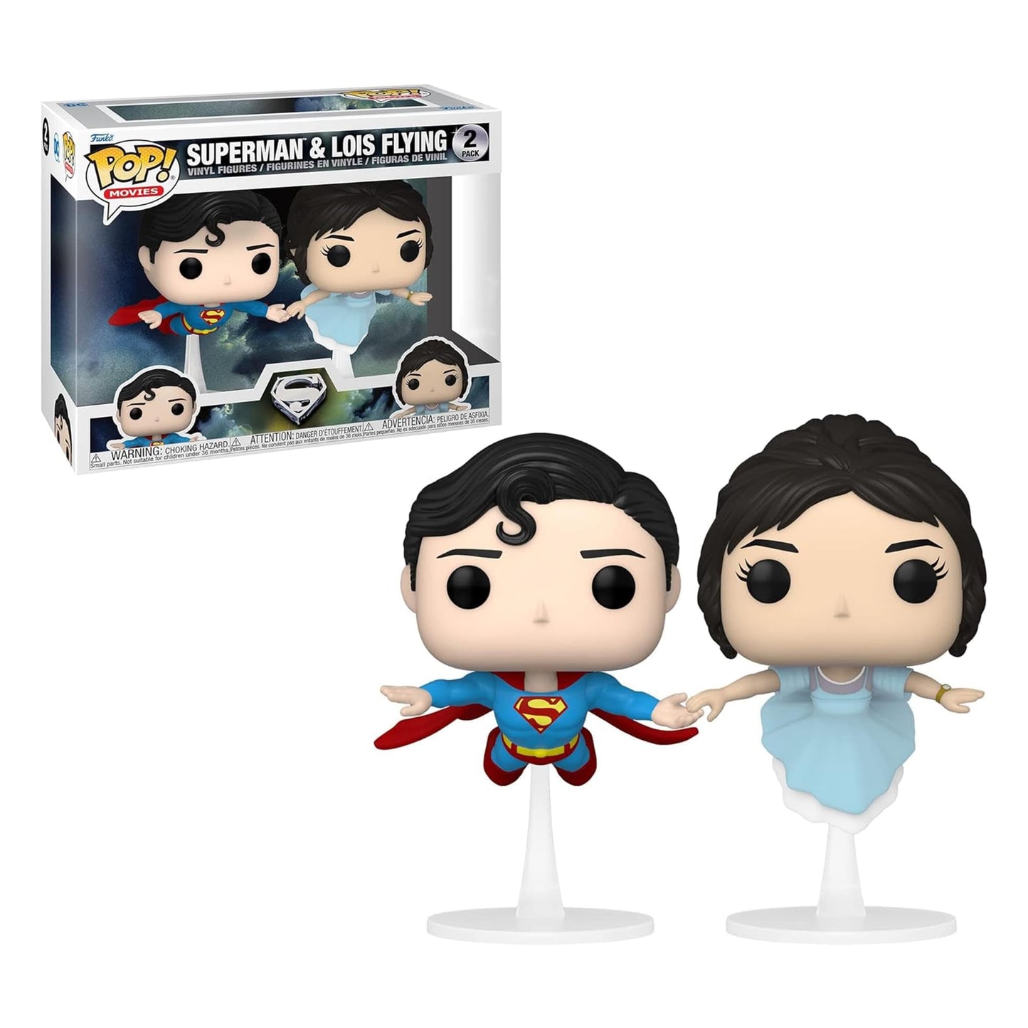 Superman DC Comics Funko POP 2-Pack Lois Flying