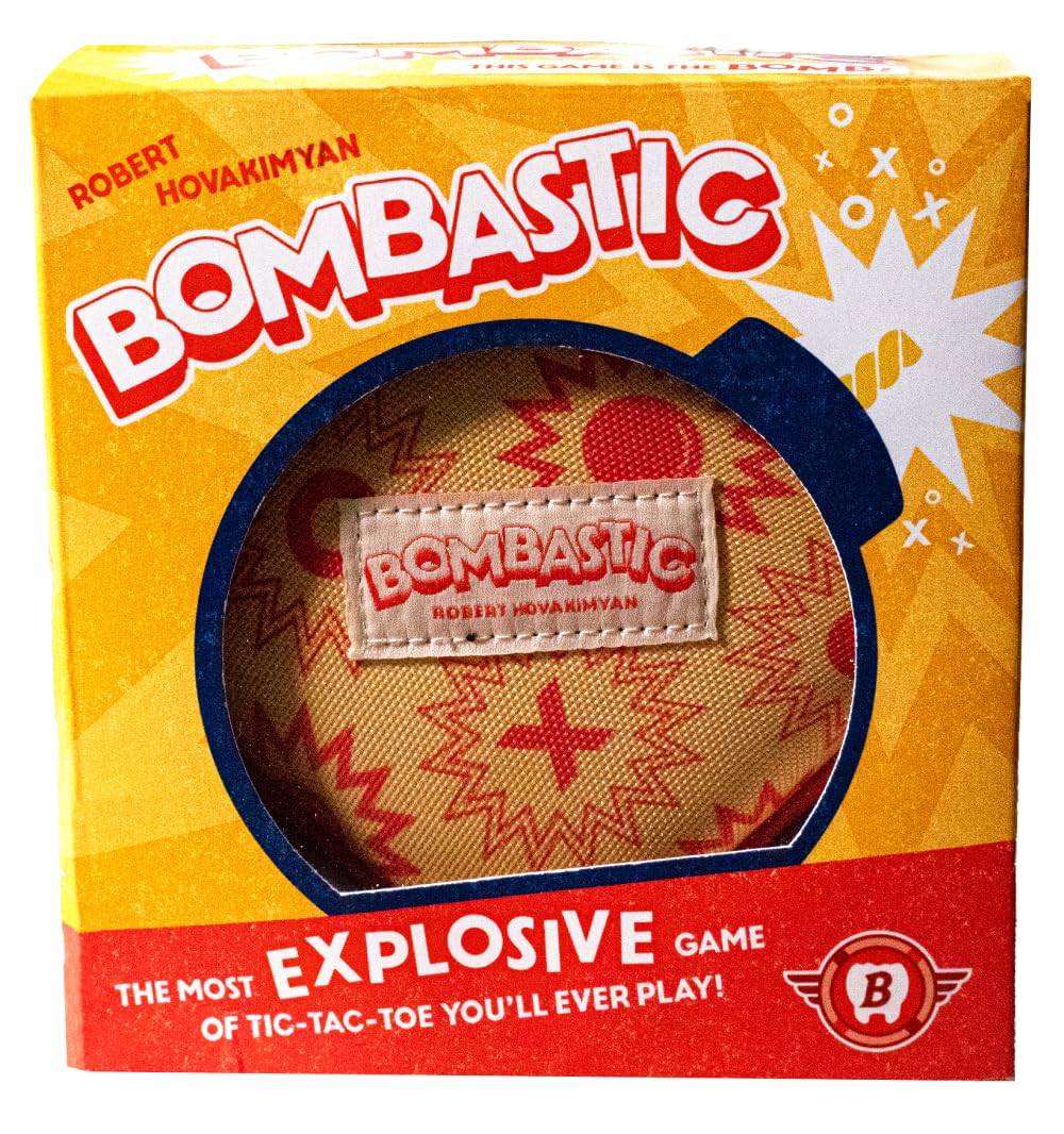 Bitewing Bombastic Board Game for Adults and Kids - 2 Player Explosive Game of Tic-Tac-Toe - Find Three in A Row Without Triggering A Boom - 5 Minutes