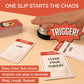 Tipsy Tonight Trigger Bell Party Game - Fast Reaction Buzzer Card Game for Adults & Groups | Ring The Bell Icebreaker Game for Game Night, Parties