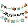 Travel Themed Party Decorations Adventure Time Birthday Decorations Included Happy Birthday Banner Around The World Party Decorations Travel