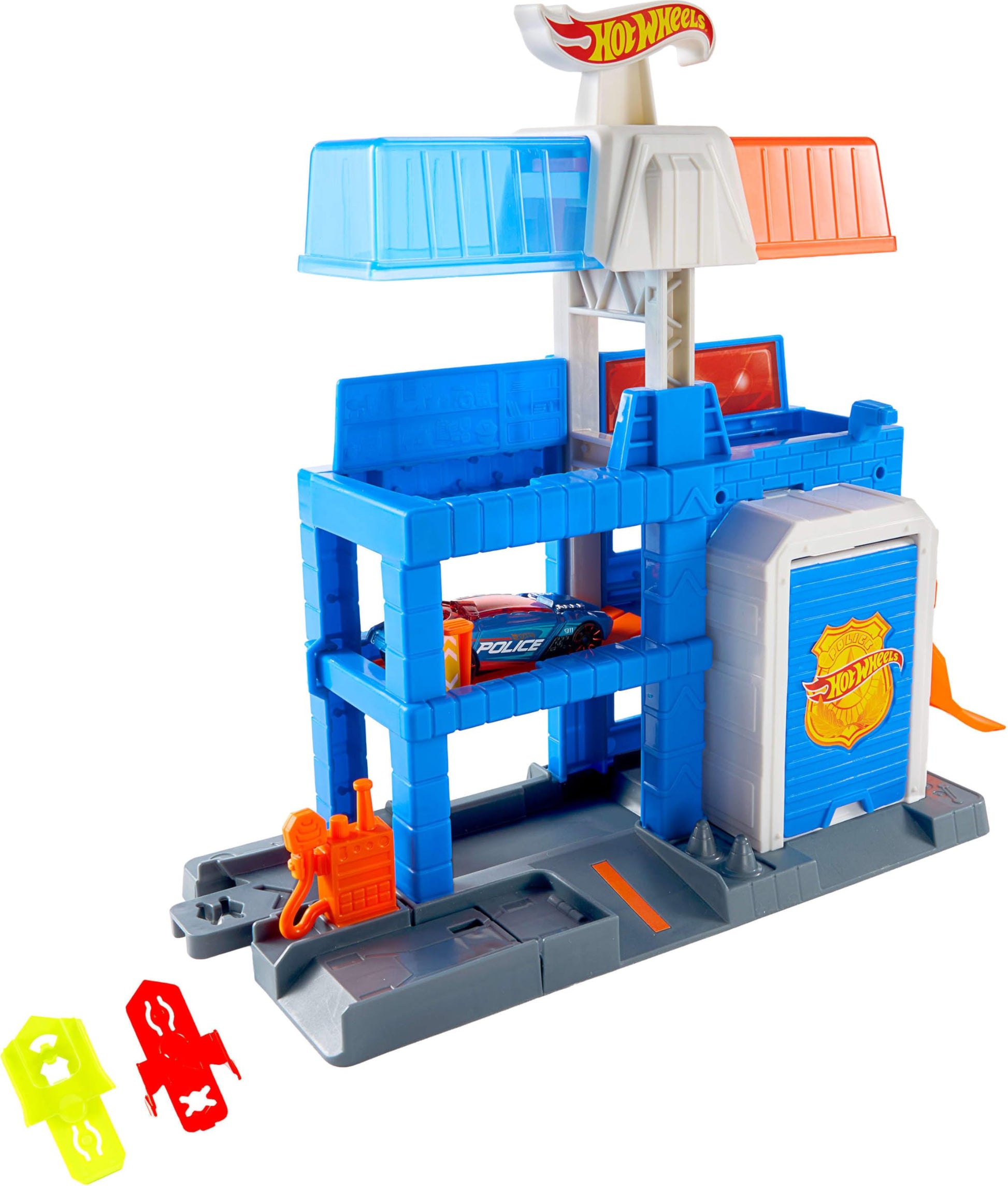 Hot Wheels City Downtown Police Tower Playset & Die-Cast Police Car
