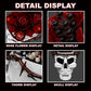 GHQYTPR Gothic Skull Rose Building Block Set 1249 Pcs Skeleton Flower Bouquet Model Kit for Adults & Teens Dark Aesthetic Room Decor Unique Halloween