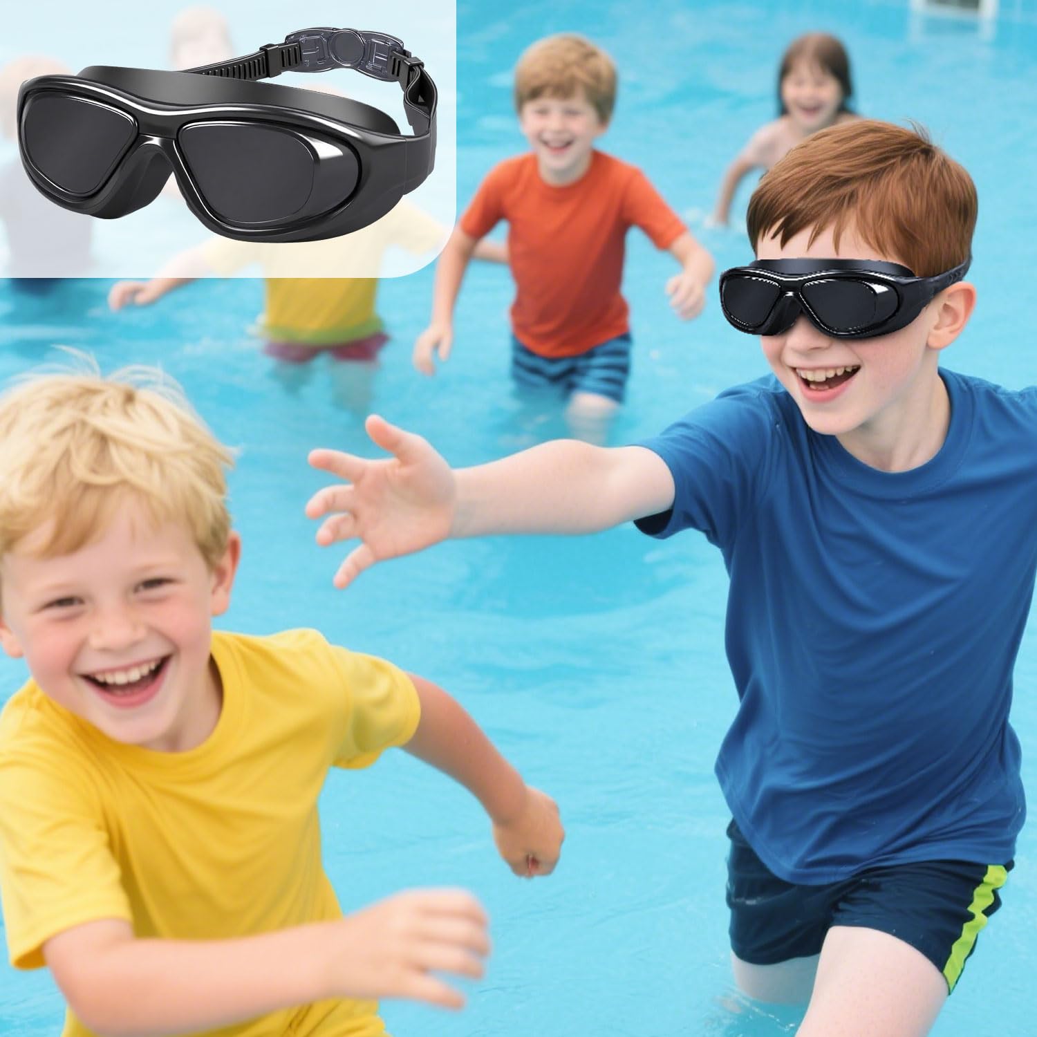 AKMUNCLE Blindfold Pool Toys - 100% Light Blocking for Hide and Seek, Underwater Treasure Hunt, Sensory Water Games, Teens & Adults
