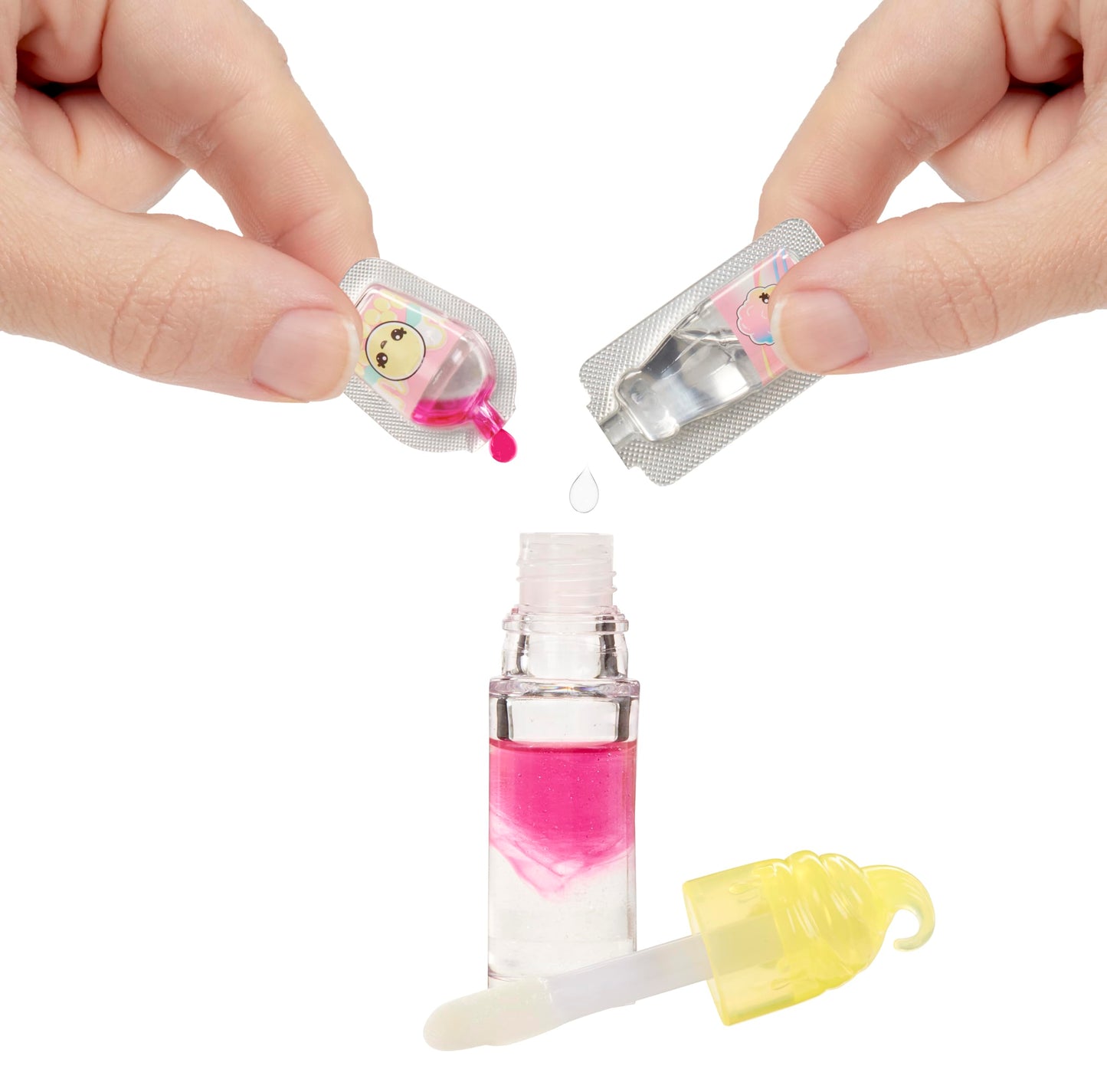 Yummiland Lip Gloss Doll - Nia Candy Fluff, with DIY Lip Gloss Kit, Ages 4+
