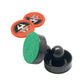 Hathaway Arcade Air Hockey 3-in Strikers and 2.5-in Pucks - Black and Orange