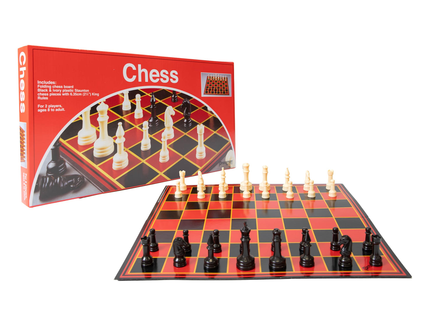 Chess - with Folding Board and Full Size Chess Pieces by Pressman