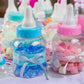 8.5" Jumbo Fillable Baby Shower Bank Plastic Decoration Centerpiece (Pink, 8.5")