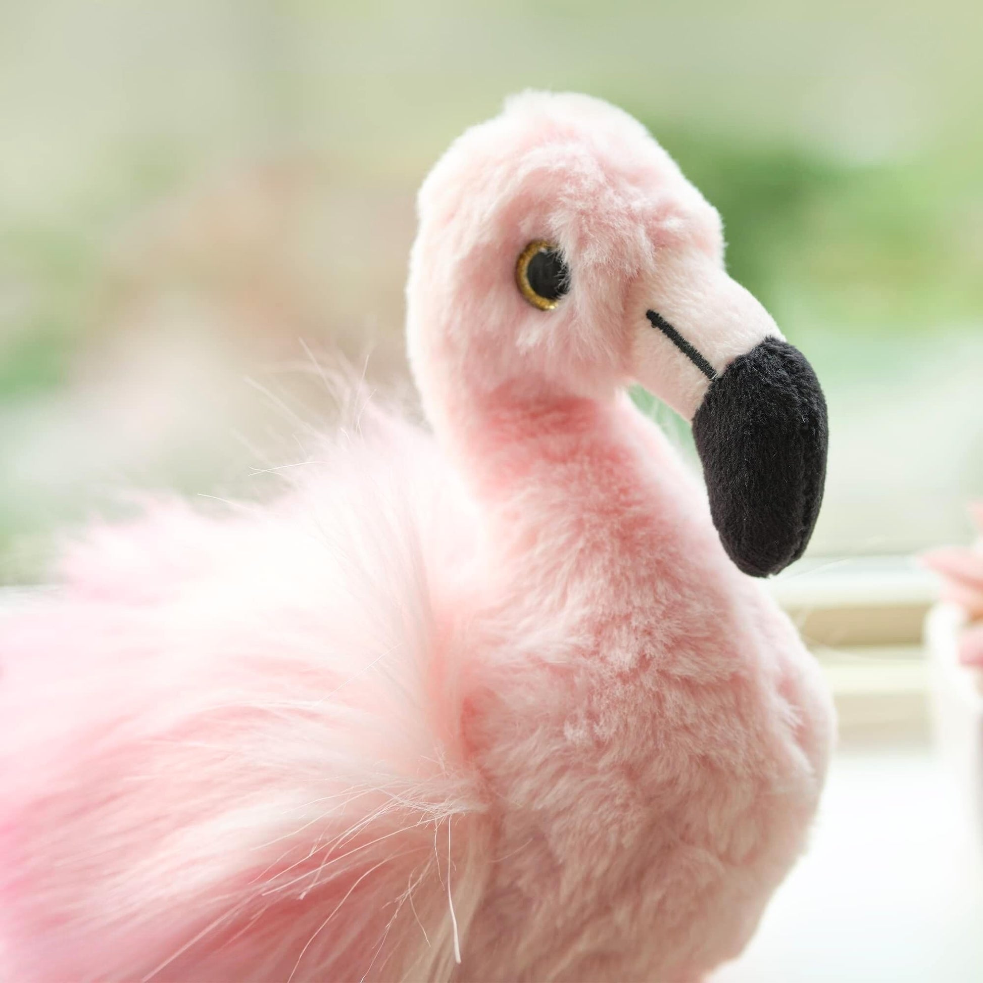 Bearington Lil’ Fifi Pink Stuffed Animal - 7" Stuffed Pink Flamingo Plush Toy - Soft Cuddly Flamingo Plush with Cute Fluffy Wings and Expressive Face