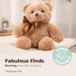 Bearington Lil' Honey Teddy Bear Stuffed Animal - 12" Brown Plush Bear Toy with Soft Fur and Classic Design - Washable Teddy Bears for Girls