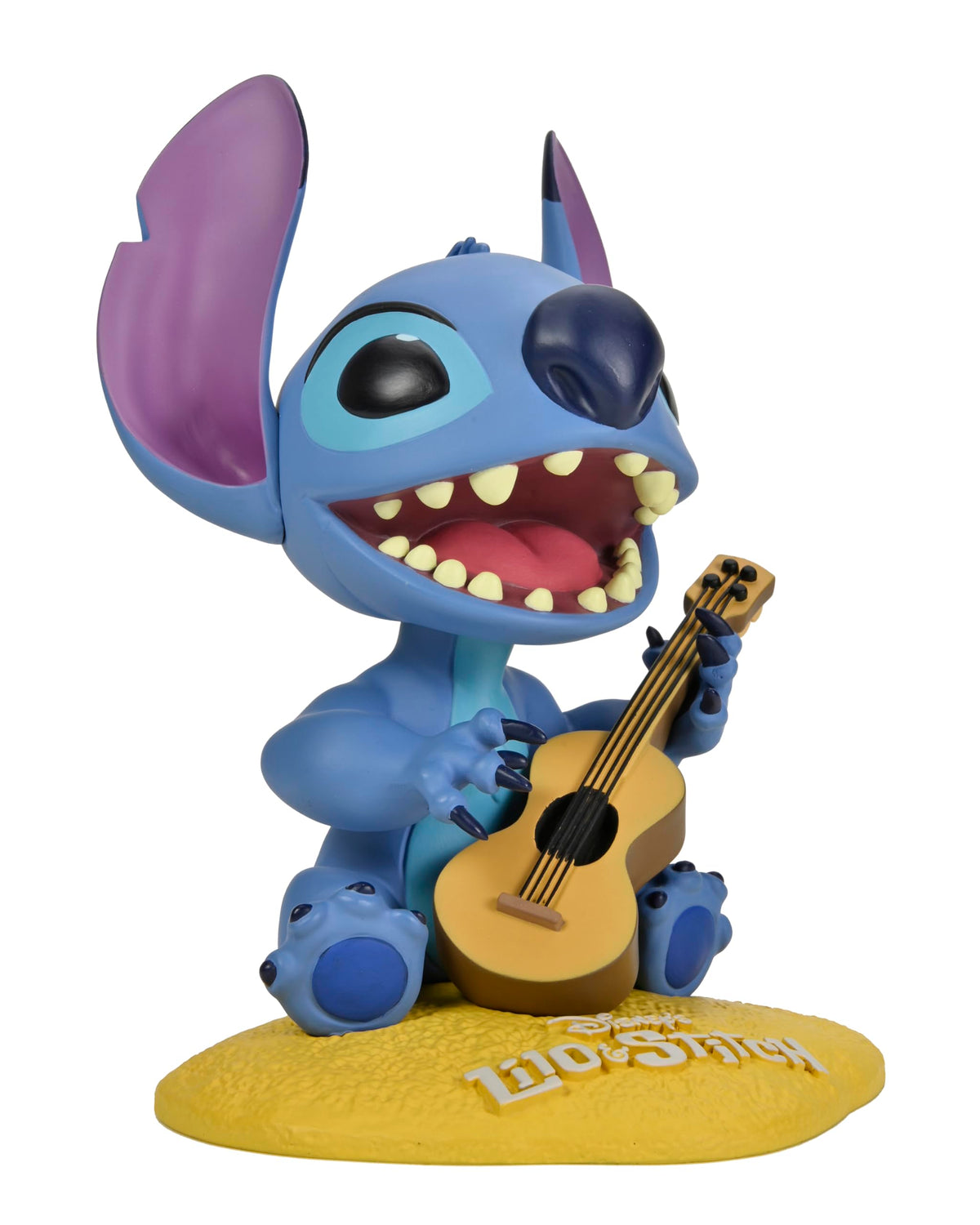 NECA Disney's Lilo & Stitch 6.5" Stitch with Ukulele Head Knocker Bobblehead