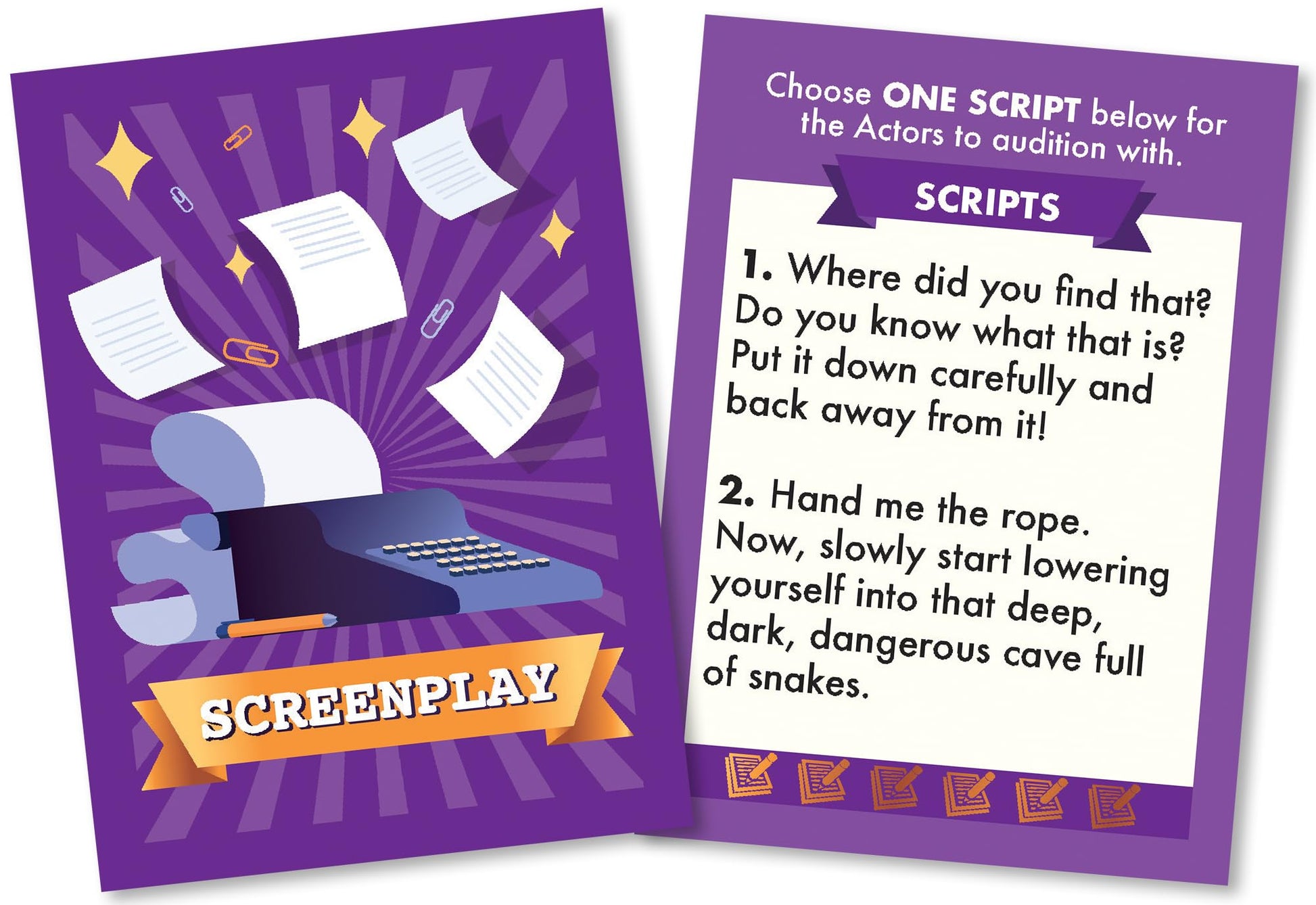 Casting Call Original Edition - Party Card Game - Hilarious Hollywood Theme Card Game for Family Game Night - for Adults and Teens - 4-8 Players, Play