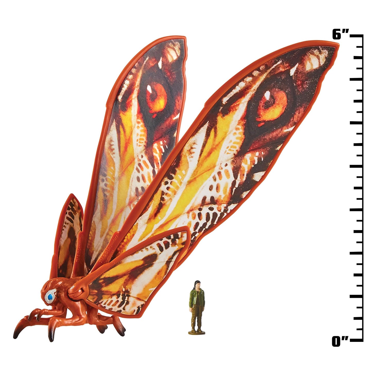PlayMates Godzilla X Kong Monsterverse 6 Inch Action Figure Basic Series - Mothra with Jia