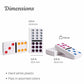 WE Games Mexican Train Dominoes, Double Twelve - Premium Ivory Tiles, Colorful Dots, Family and Adult Board Game