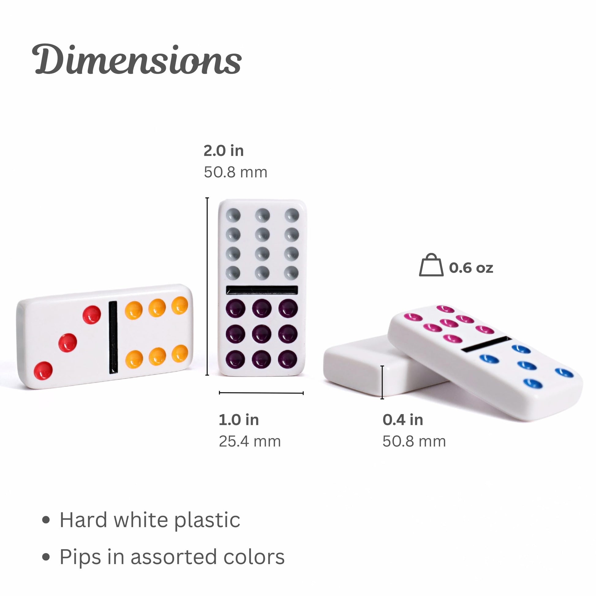 WE Games Mexican Train Dominoes, Double Twelve - Premium Ivory Tiles, Colorful Dots, Family and Adult Board Game