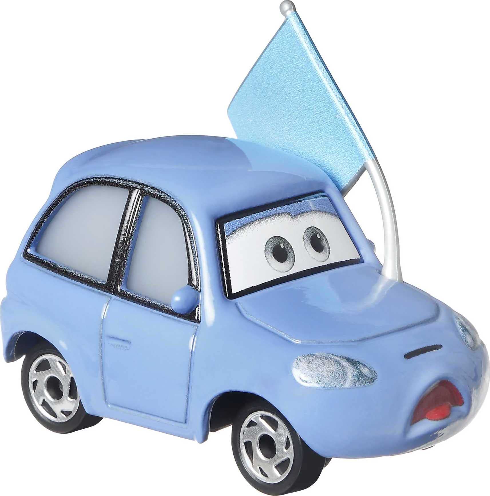 Disney Cars Toys Die-Cast Matthew True Blue Mccrew, 1:55 Scale Fan Favorite Character Vehicle for Racing and Storytelling Fun, Gift for Kids Ages 3