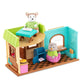 Li'l Woodzeez - Post 'n Pizza Shop Dollhouse Playset with 18 Pieces, Restaurant Furniture, Post Office Accessories & Pretend Food - 3+ Years