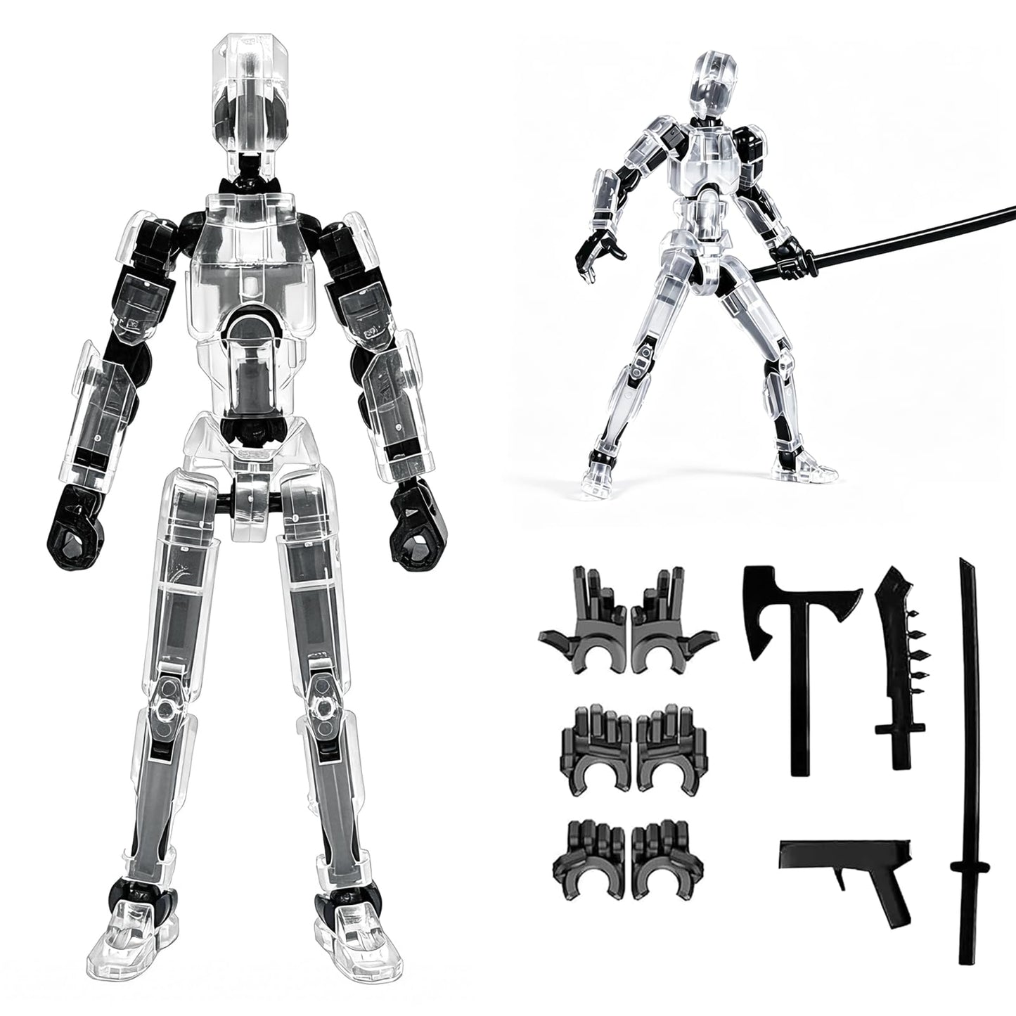 DANONI Titan 13 Action Figure, Lucky Robot Action Figures,Creative 3D Printed Action Figure,Multi Jointed Action Figures Desktop Decorations for Kids