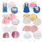 10 Sets Mini Doll Clothes Dress Outfits for 6-7 inch Girl Dolls Dress-up Accessories Kids Toys Birthday Gifts