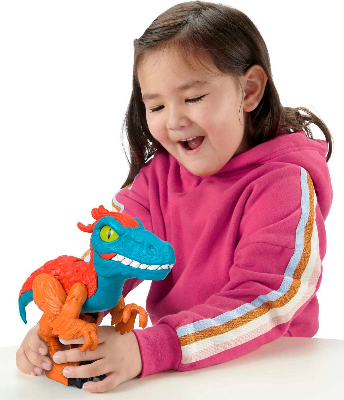 Fisher-Price Imaginext Jurassic World Dominion Dinosaur Toy Pyroraptor XL Poseable 10-Inch Figure for Pretend Play Kids Ages 3+ Years