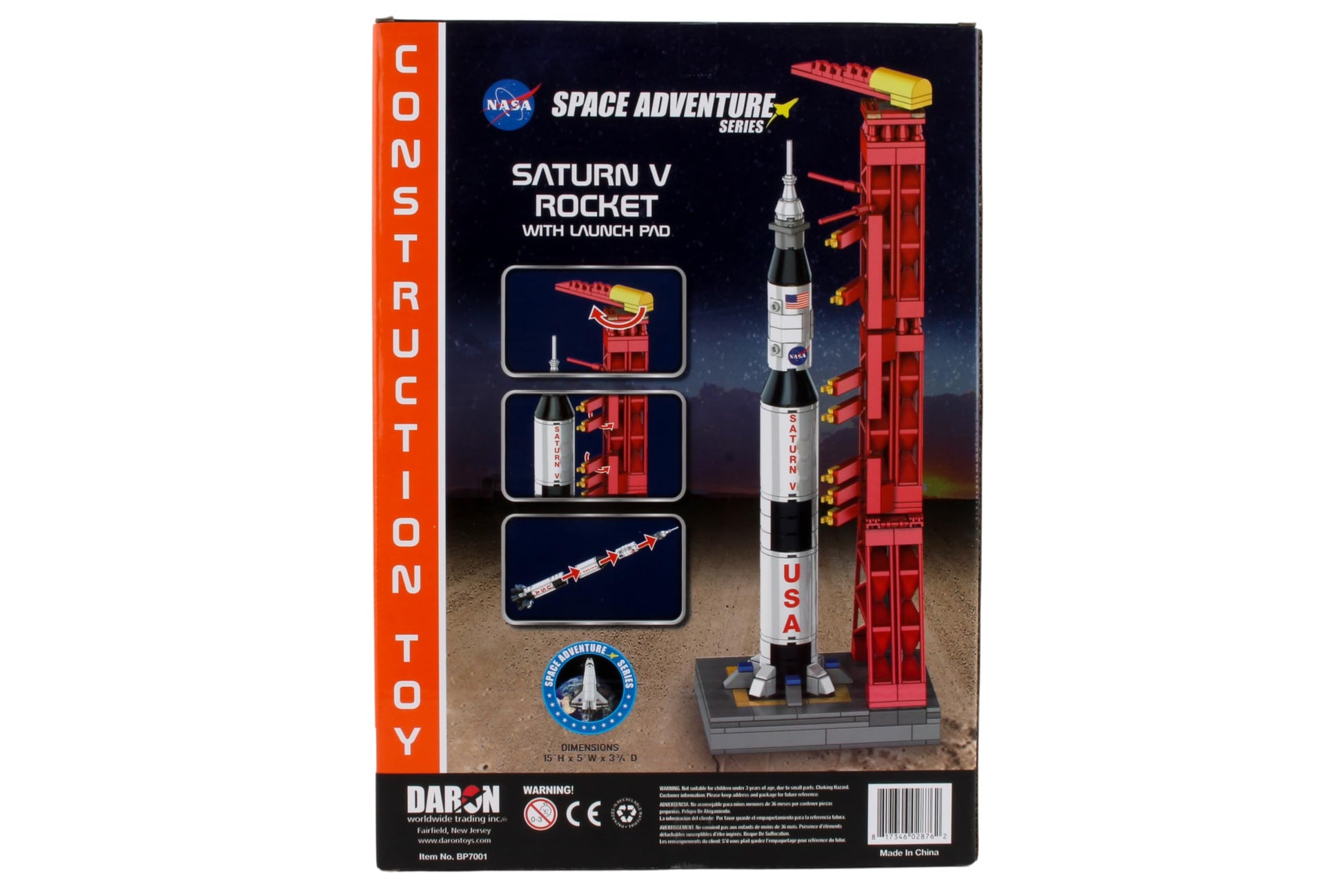 Daron Space Adventures Series: Saturn V Rocket w/Launch Pad BP7001