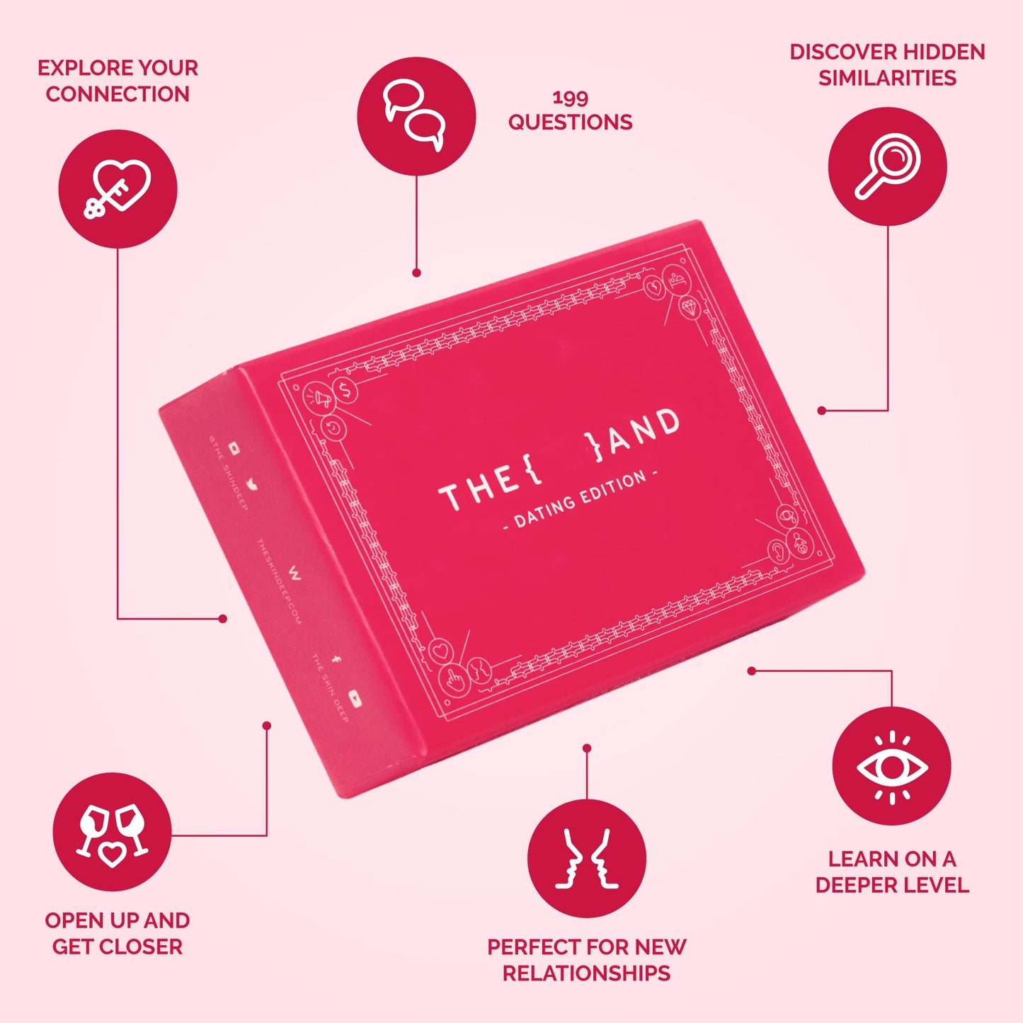 {THE AND} Dating Edition - 199 Thoughtful Conversation Cards for Dating Couples - Questions to Get to Know Your New Person & Create Connections - Fun