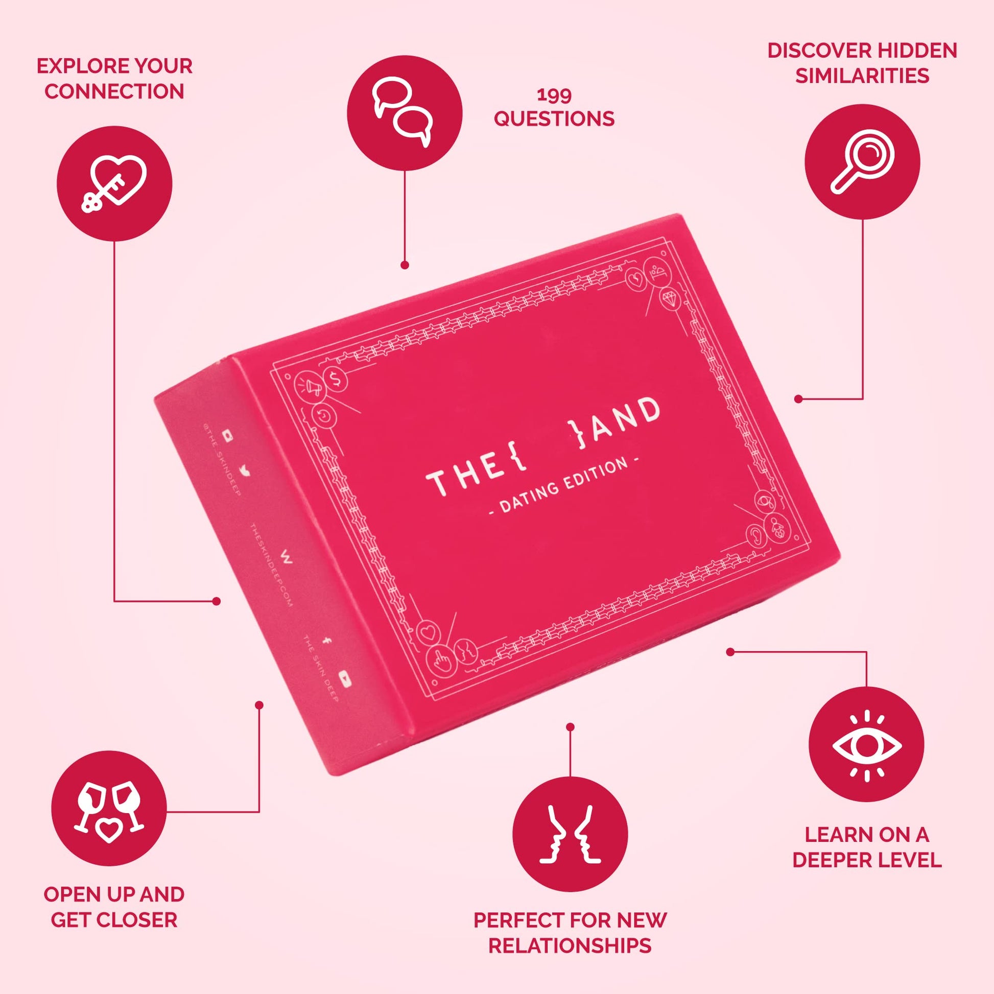 {THE AND} Dating Edition - 199 Thoughtful Conversation Cards for Dating Couples - Questions to Get to Know Your New Person & Create Connections - Fun
