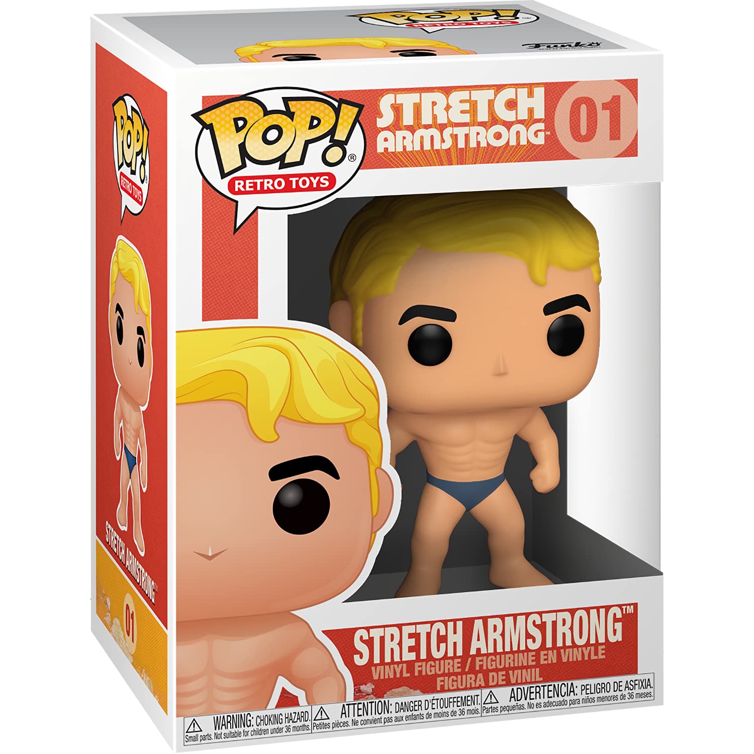 Stretch Armstro n g: Fun ko P o p ! Retro Toys Vinyl Figurine Bundle with 1 Compatible Graphic Protector (001-51310 - B)