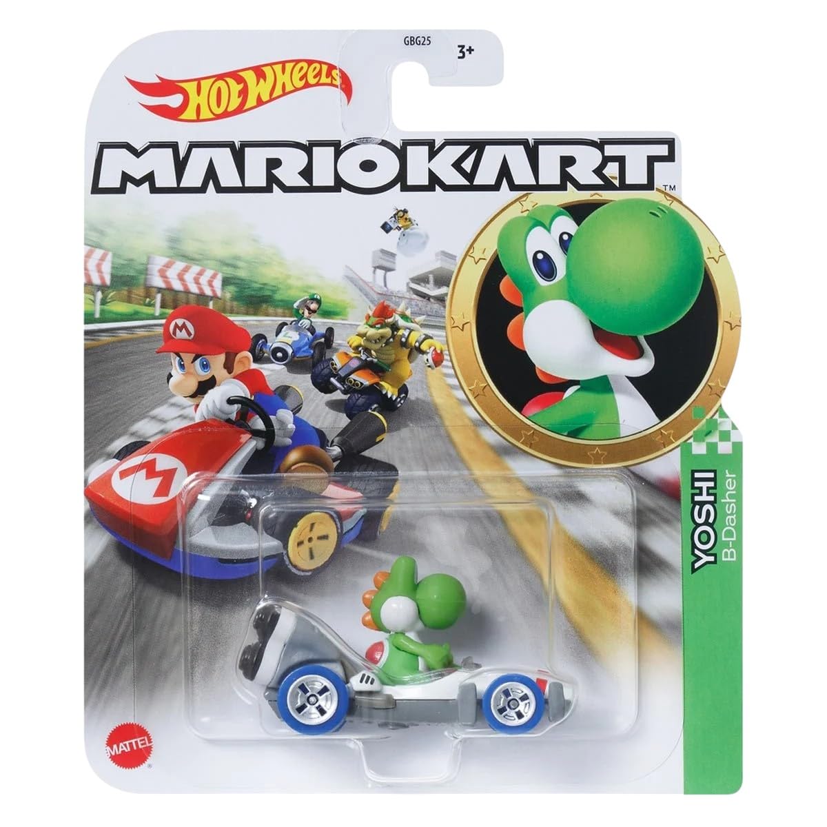 Hot Wheels Mario Kart Die-Cast Character Cars Collection Bundle, 7 Pack, Nintendo Gaming Collectibles GBG25-957P