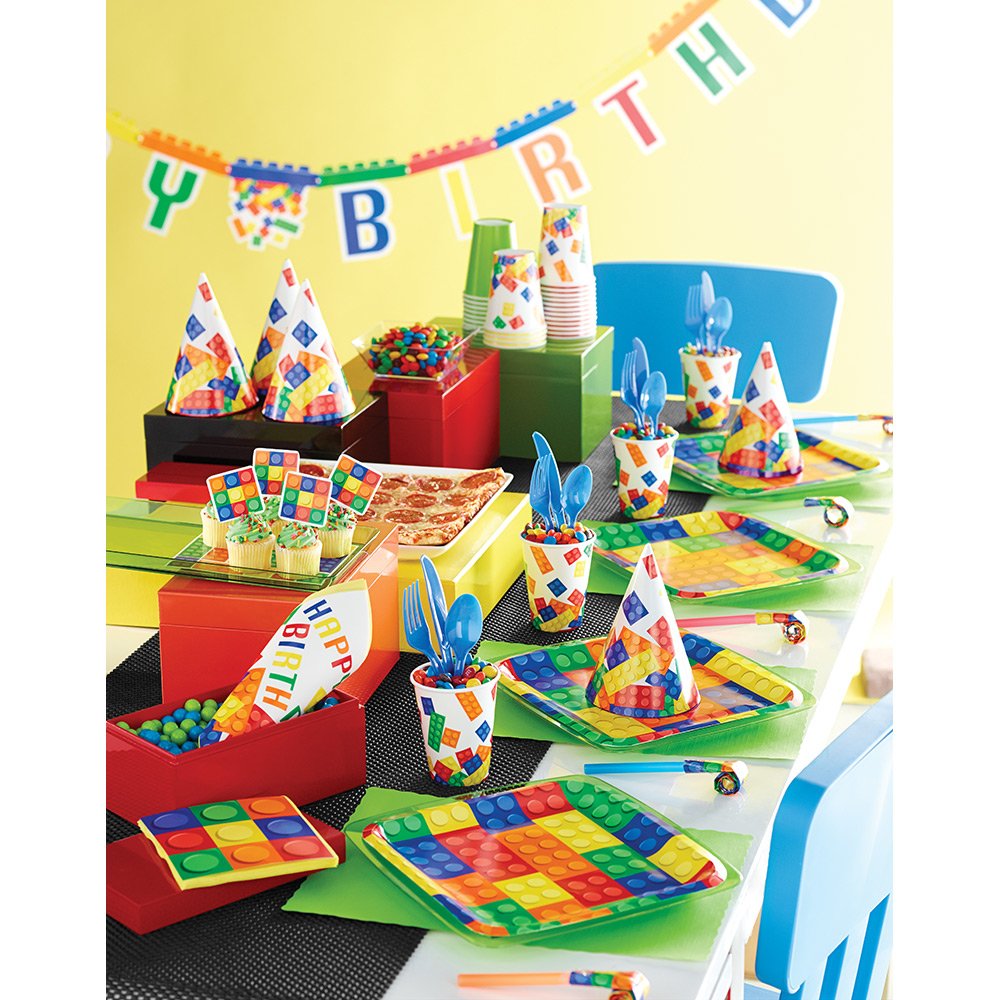 Creative Converting Block Party Balloon Centerpiece, multicolor, one size (315255)