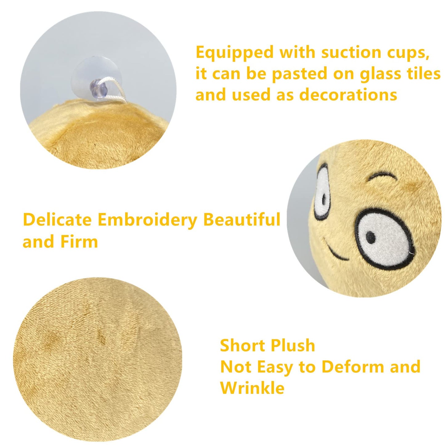 Suyudian 8" 1 PCS PVZ Plant and Zombies Plush Toy Stuffed Soft Doll, PVZ Plush Walnut Figure Toy New