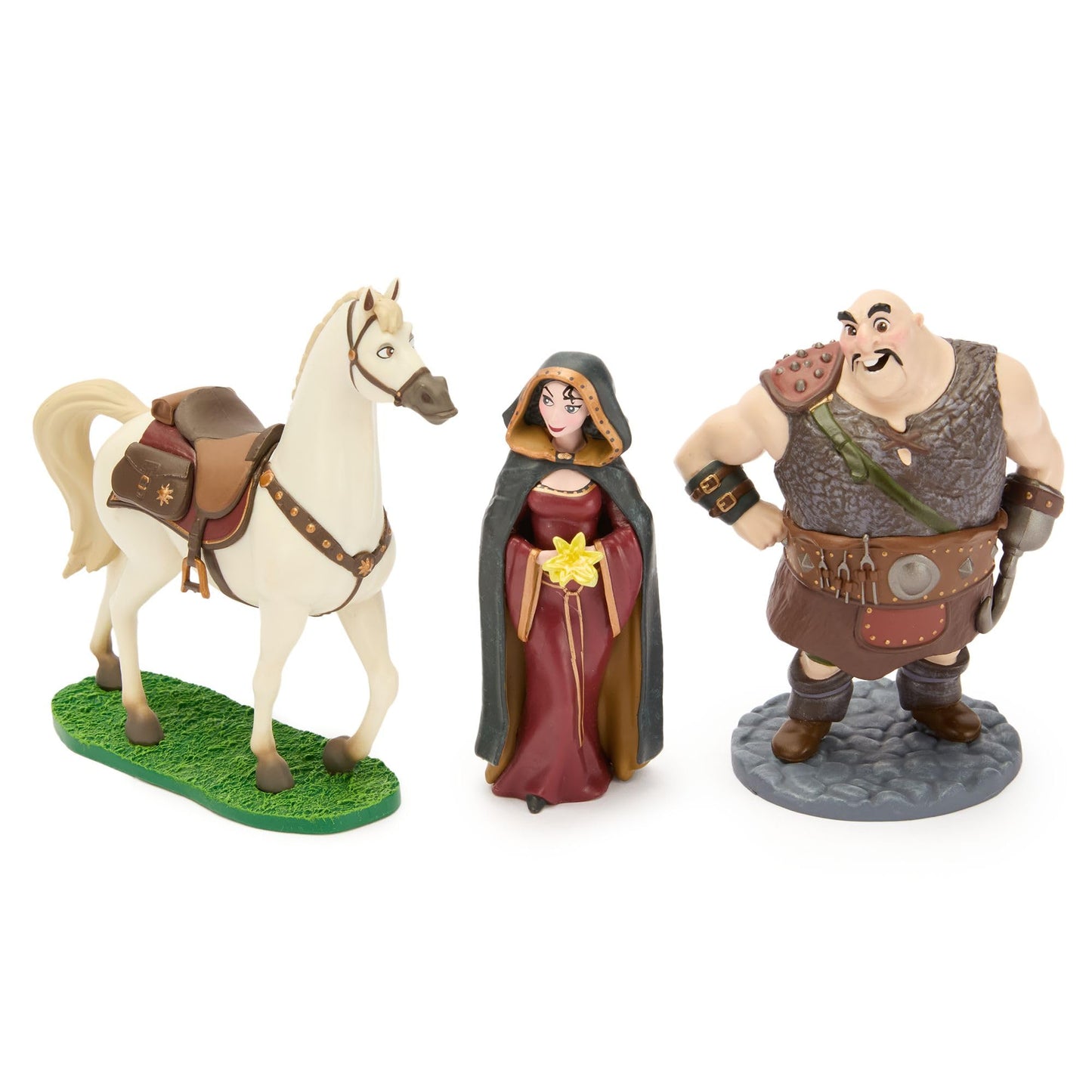 Disney Store Official Tangled Figure Set - Includes 7 Fully Sculpted Figures in a Gift Box - Featuring Rapunzel, Flynn, Pascal & More- Perfect
