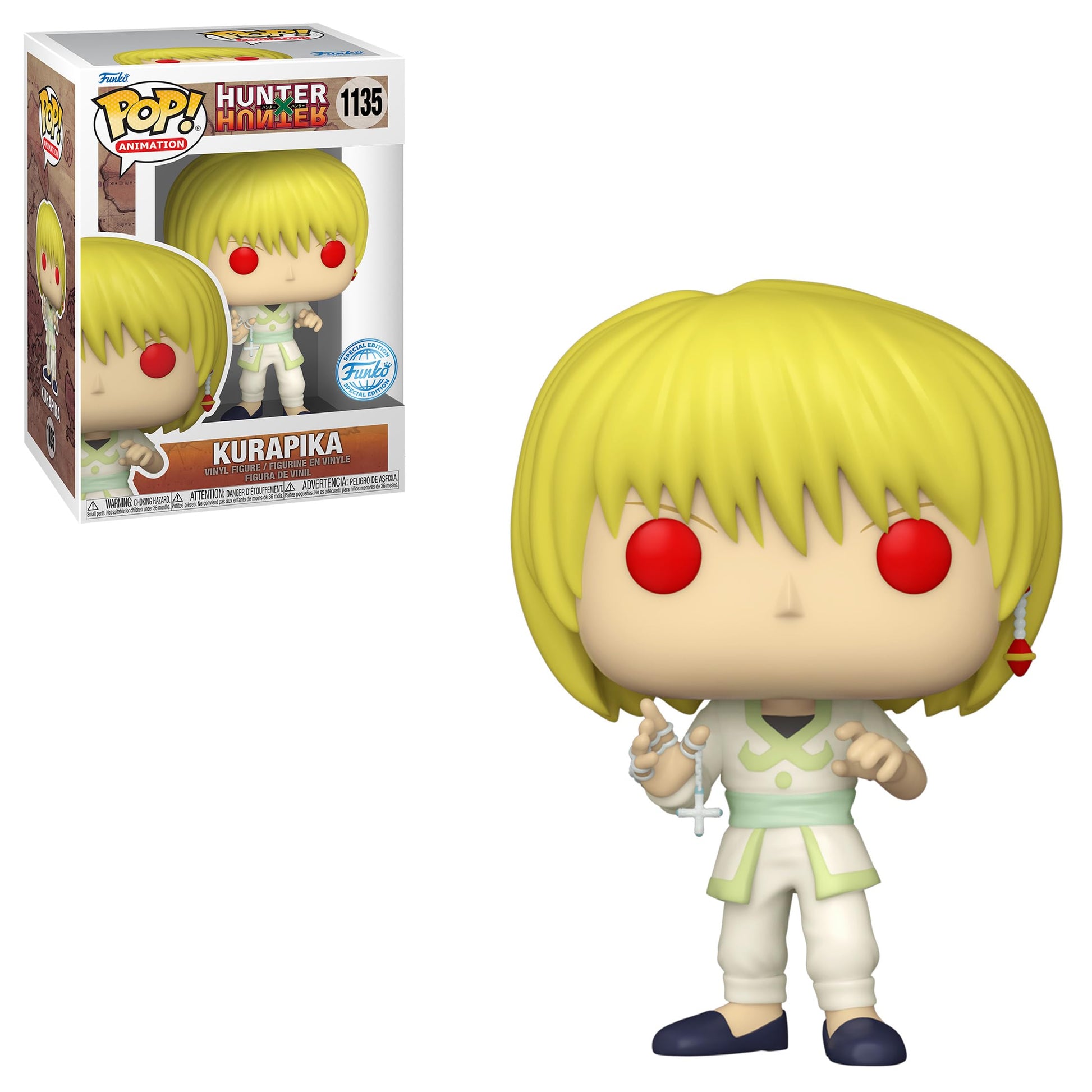Funko Hunter x Hunter POP! Animation Kurapika Vinyl Figure #1135 [Scarlet Eyes with Chain]