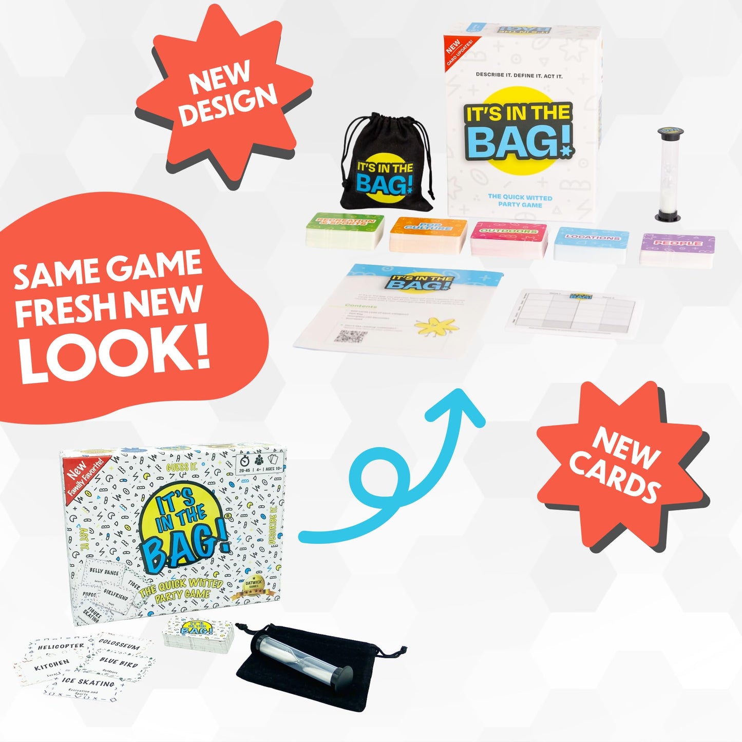 It’s in The Bag - Ultimate Family Game for Game Night, 3 Rounds of Wild Easy Fun! New Redesign of the Viral Party Game for Adults, Groups, and Kids