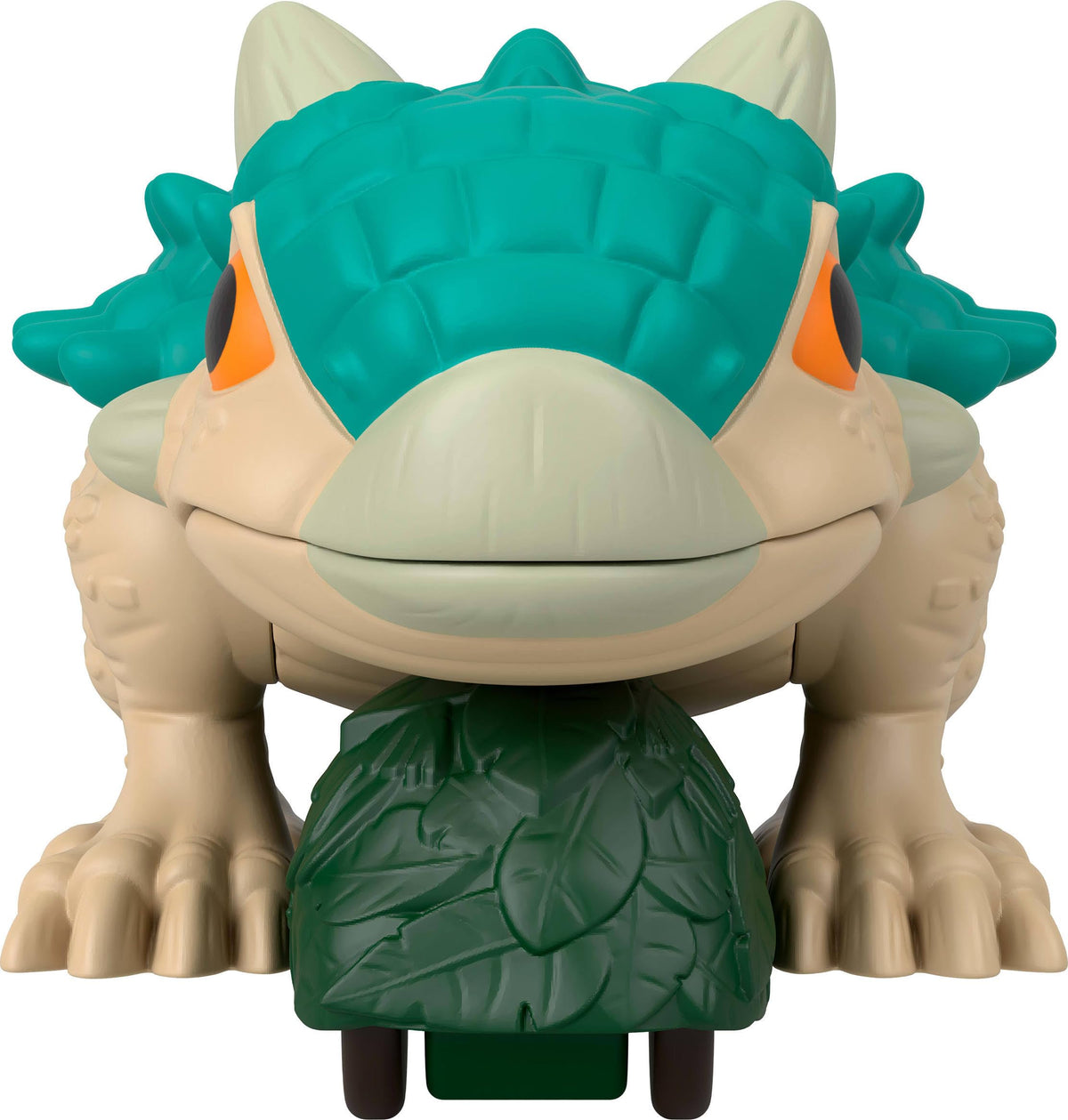 Fisher-Price Imaginext Jurassic World Dinosaur, Ankylosaurus Push-Toy with Rolling Wheels & Wiggling Motion, 5.5 Inches Tall