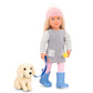 Our Generation Meagan Play Doll with Pet and Accessory Set, Inspire Imaginative Play for Toddlers, 18 inch / 46 cm