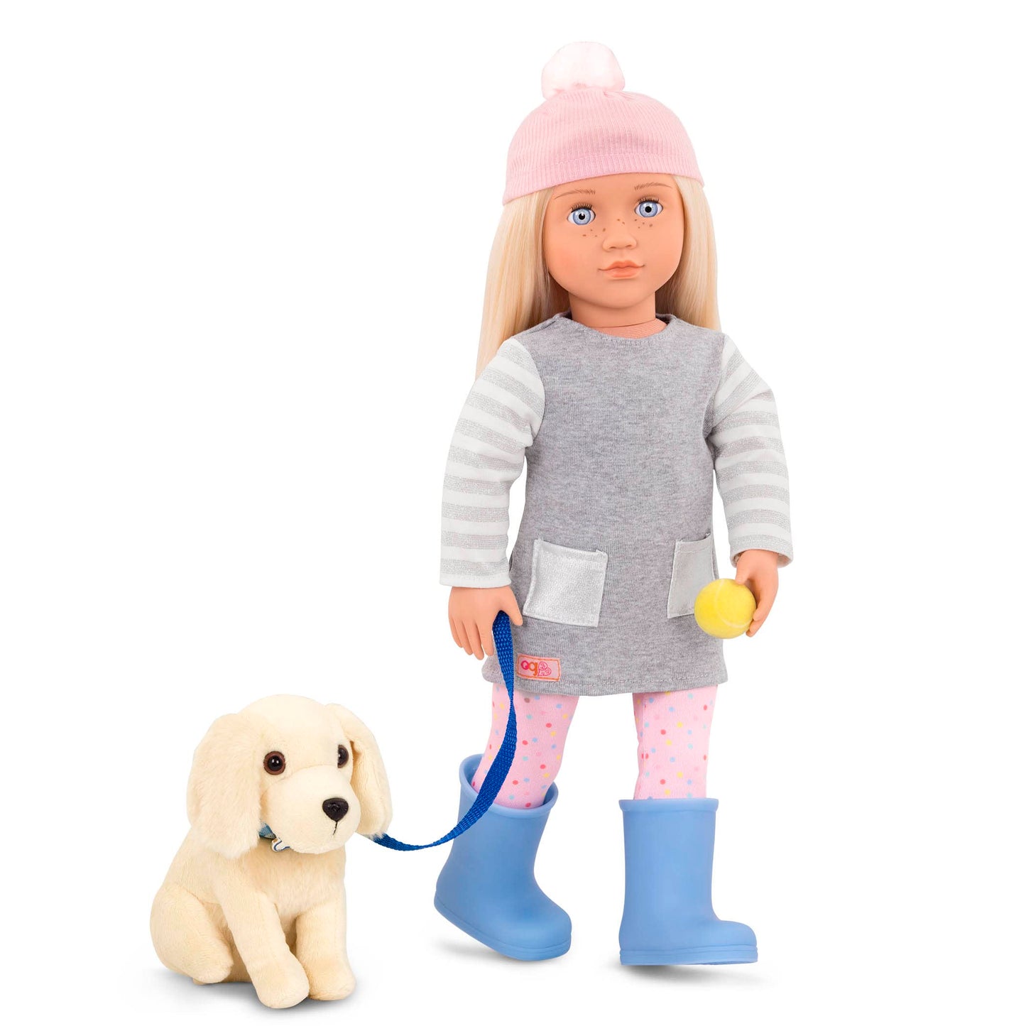 Our Generation Meagan Play Doll with Pet and Accessory Set, Inspire Imaginative Play for Toddlers, 18 inch / 46 cm