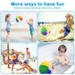 Lamnhin 16'' Beach Balls for Kids - 3 Pack Beach Ball Bulk Inflatable Pool Beach Balls Bulk Hawaiian Tropical Theme Party Decorations Favors Supplies
