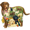 Bits and Pieces - 750 Piece Shaped Puzzle - Lovable Labs, Labrador Dog Puppies - by Artist Jack Williams - 750 pc Jigsaw