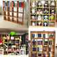 1:12 1/12 Scale Dollhouse Miniature Furniture Wooden 16 Grid Display Storage Rack Shelf 6.5" Storage Rack 16 Grid Shelves Doll House Wall Rack