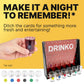 Fairly Odd Novelties DRINKO Drinking Game - Social Shot Glass Party Fun for Groups & Couples - Multicolor, Glass Shots, Durable Board with Metal Pegs