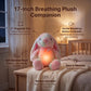 SHSEEN Breathing Bunny Stuffed Animal, 17 Inch, Adjustable Volume