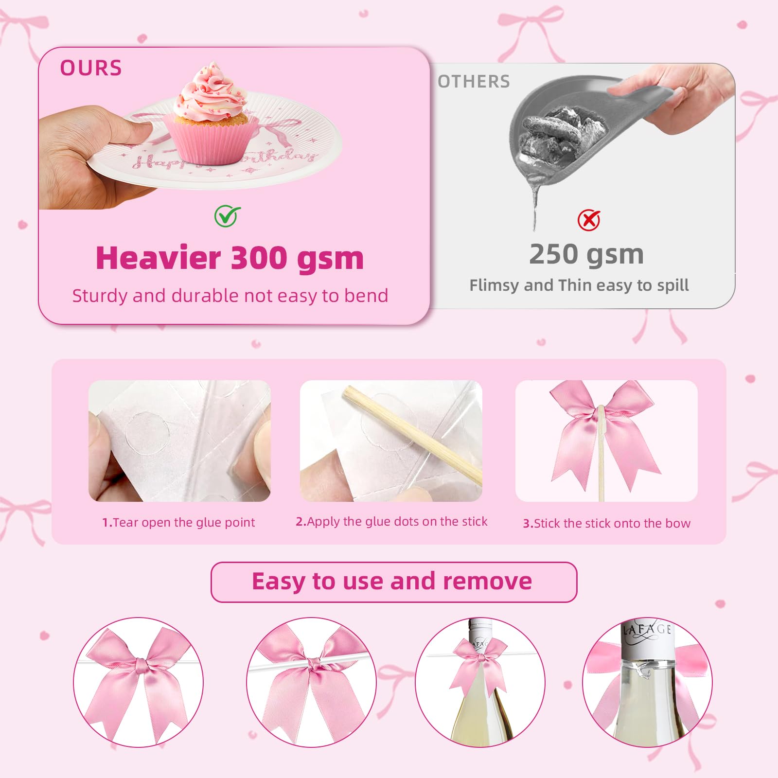 Pink Bow Birthday Decorations, Baby Shower Decorations, Coquette Birthday Decorations, Pink Balloons, Decoracion De Cumpleaños Para Mujer, Pink Happy