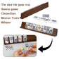 Bucher&Rossini Domino Racks 4packs - Authored Design Nut Brown Tile Holders for Dominoes Set Mexican Trains Mahjoon Chickenfoot